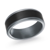 JD Smith Jewelers 8mm Tantalum & Carbon Fiber Men's Wedding Band 1179