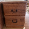Sawmill Furniture- 2 drawer glide nightstand 