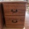 Sawmill Furniture- 2 drawer glide nightstand 