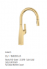 Blanco Rivana Kitchen Pull Down Faucet in Satin Gold From The Fixture Gallery