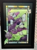The McCredy Company Mary Marjolein Bastin Framed Faux Stained Glass Butterflies & Floral 1078